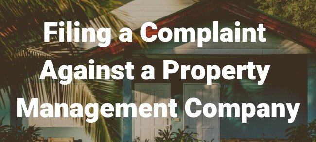 Filing A Complaint Against Management Company