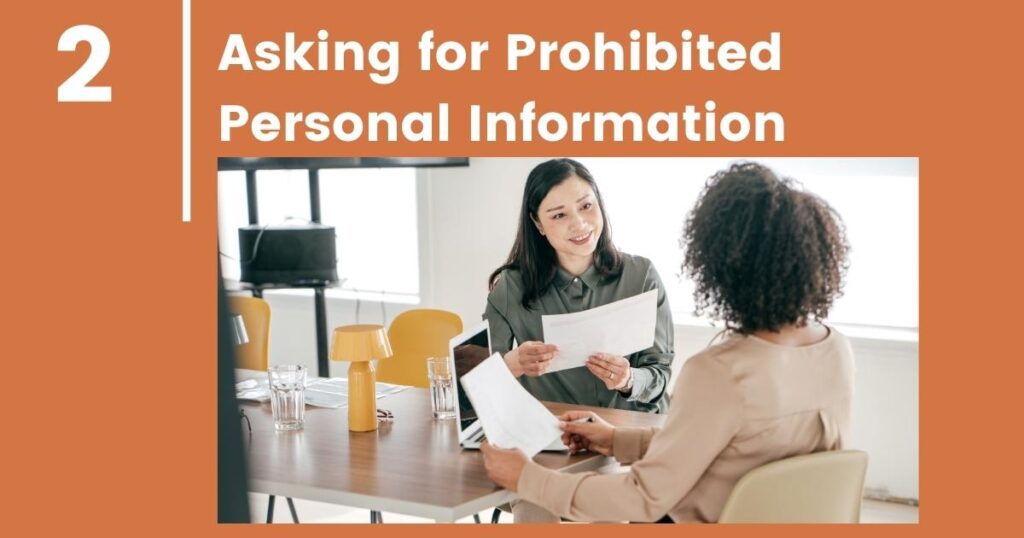 Asking For Prohibited Personal Information 2