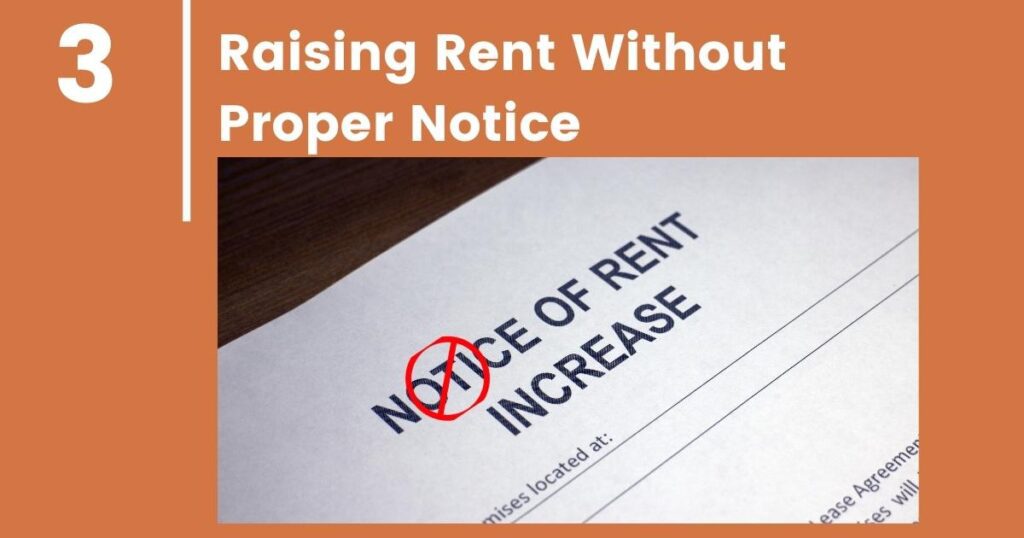 Raising Rent Without Proper Notice